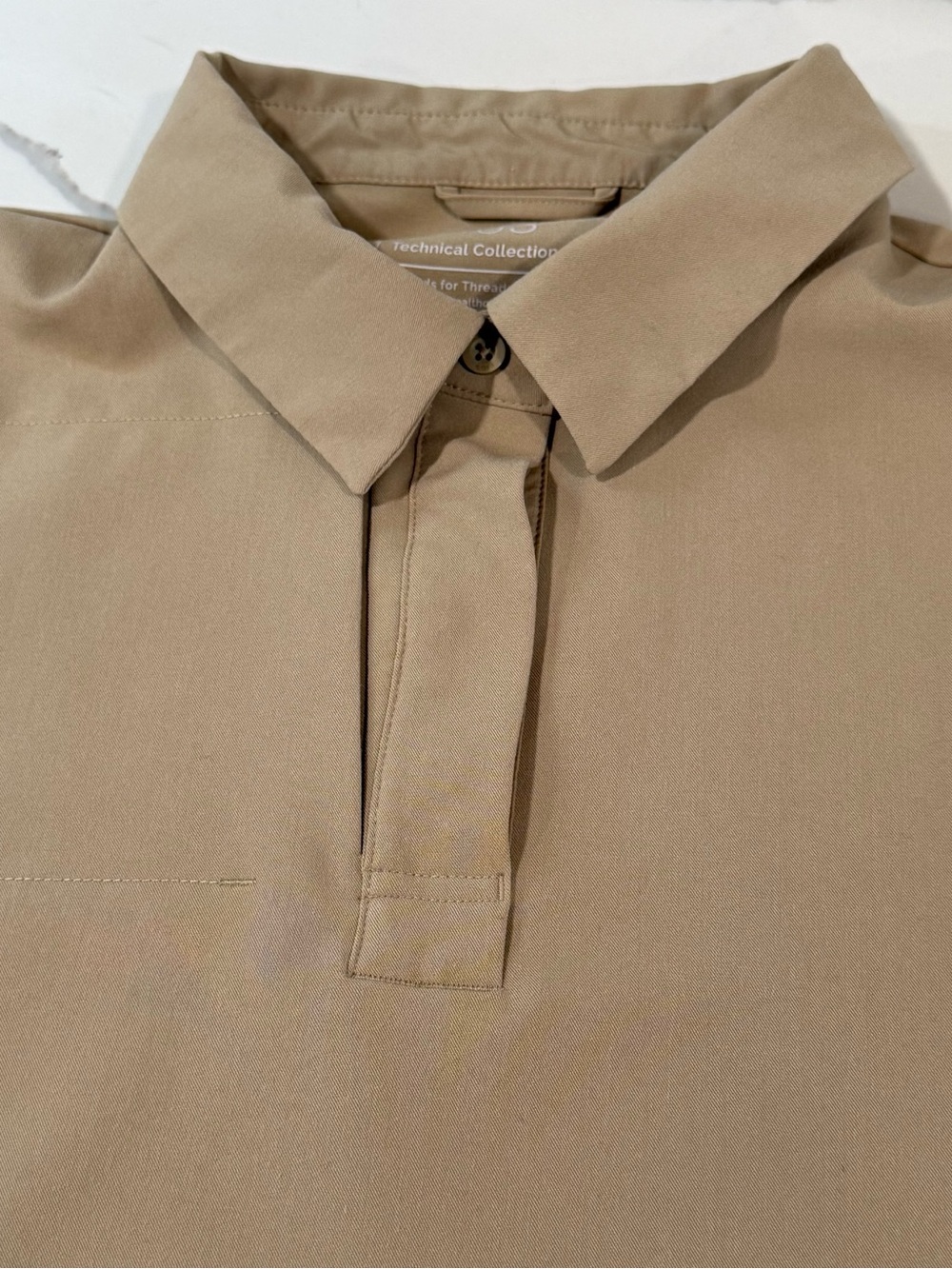 Figs women's Nala scrub top polo tan size XL #W21SW1053